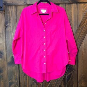 Anthropologie Maeve Relaxed Fit Button Up Shirt